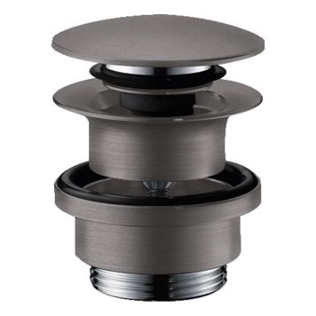 BOTTENVENTIL HANSGROHE PUSH-OPEN BORSTAD SVART KROM