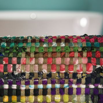 BADRUMSMATTA SEALSKIN MADRAS 60X90CM MULTI