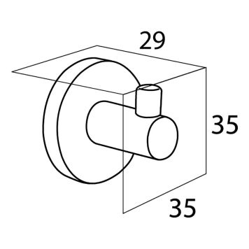 KROK TIGER BOSTON LITEN 3,5CM SVART