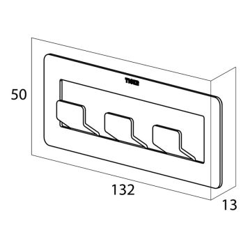 KROKLIST TIGER OPEN 13,2CM VIT 