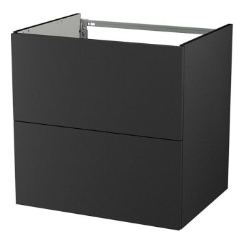 TVÄTTSTÄLLSSKÅP CAMARGUE VIKA SLÄT MÖRKER 60 CM