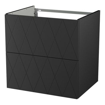 TVÄTTSTÄLLSSKÅP CAMARGUE VIKA RUTER MÖRKER 60 CM