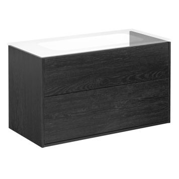 TVÄTTSTÄLLSSKÅP GUSTAVSBERG ARTIC 100CM SVART ASKFANER 