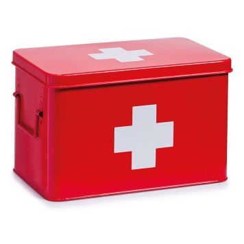 MEDICINLÅDA ZELLER METALL 32X19,5CM RÖD 