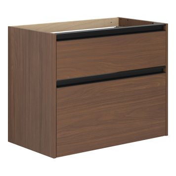 TVÄTTSTÄLLSSKÅP SCANBAD 2 LÅDOR VALNÖT 64X80X44CM