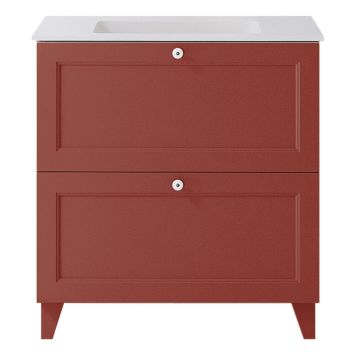 KOMMODPAKET SWEBAD KLÄPPEN KORALLRÖD 80 CM