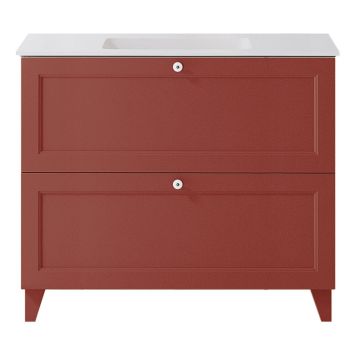 KOMMODPAKET SWEBAD KLÄPPEN KORALLRÖD 100 CM