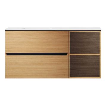 KOMMODPAKET SWEBAD HEMAVAN VÄNSTER M SKÅP EK 120CM