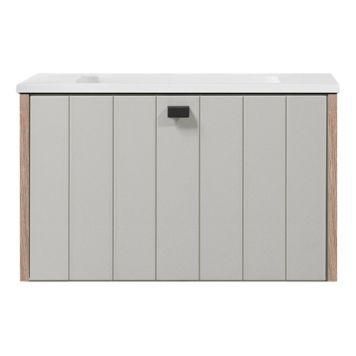 TVÄTTSTÄLLSSKÅP SWEBAD VEMDALEN LJUSGRÅ/EK 60CM