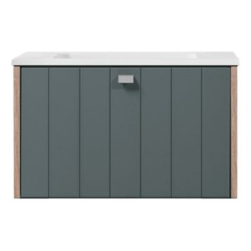 TVÄTTSTÄLLSSKÅP SWEBAD VEMDALEN PETROL/EK 60CM