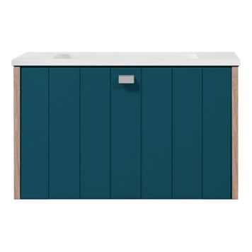 TVÄTTSTÄLLSSKÅP SWEBAD VEMDALEN SMARAGD/EK 60CM