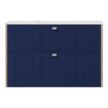 TVÄTTSTÄLLSSKÅP SWEBAD VEMDALEN OCEANBLÅ/EK 100CM