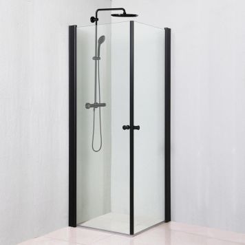 DUSCHHÖRNA SUNWIND SET KIARA 80X80CM SVART