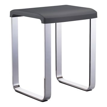 DUSCHPALL SMEDBO LIVING BASIC MED FYRKANTIG SITS GRÅ