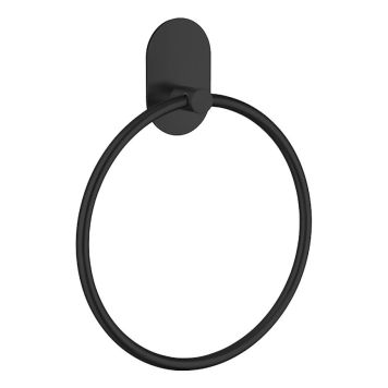 HANDDUKSRING BESLAGSBODEN RUND SVART
