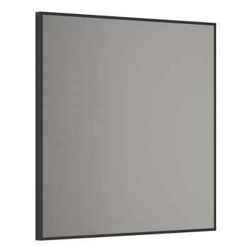 SPEGEL CAMARGUE SOT SVART RAM 80X80CM