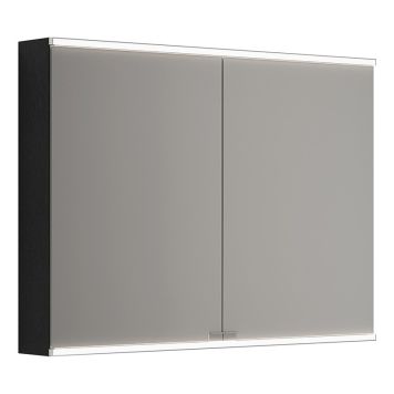 SPEGELSKÅP CAMARGUE VALERA SVART EK 100CM