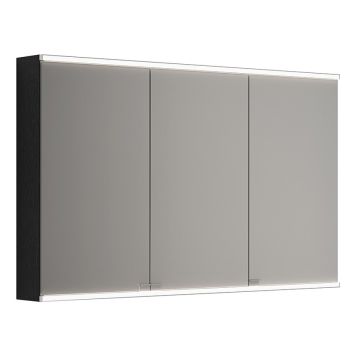 SPEGELSKÅP CAMARGUE VALERA SVART EK 120CM