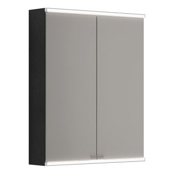 SPEGELSKÅP CAMARGUE VALERA SVART EK 60CM