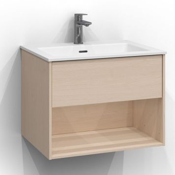 TVÄTTSTÄLLSSKÅP SVEDBERGS EPOS PLAN 1L VIT ASK 60CM