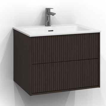 TVÄTTSTÄLLSSKÅP SVEDBERGS EPOS RAND PUSH BRUN ASK 2L 60X45CM