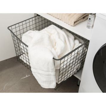 TVÄTTKORG SVEDBERGS TVÄTT & TORK TILL SKÅP SILVER 40CM