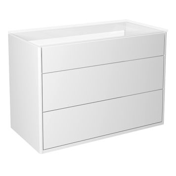 TVÄTTSTÄLLSSKÅP GUSTAVSBERG GRAPHIC VIT SLÄT 80 CM