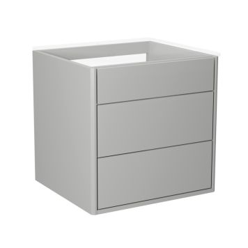 TVÄTTSTÄLLSSKÅP GUSTAVSBERG GRAPHIC GRÅ SLÄT 45 CM