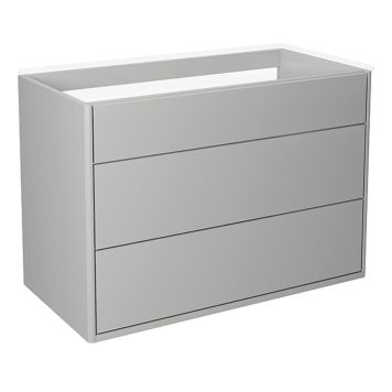 TVÄTTSTÄLLSSKÅP GUSTAVSBERG GRAPHIC GRÅ SLÄT 80 CM