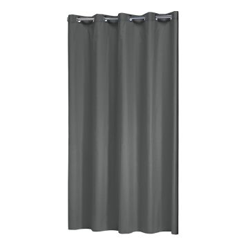 DUSCHDRAPERI SEALSKIN COLORIS 180X200CM MÖRKGRÅ  