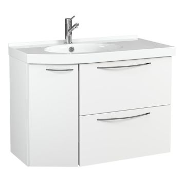 UNDERDEL TEMAL MONDO 1 LUCKA 2 LÅDOR V 67.5 CM VIT MATT