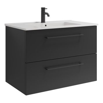 KOMMODPAKET CAMARGUE SKÄRGÅRD SLÄT SVART 80CM