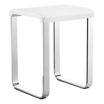 DUSCHPALL SMEDBO LIVING BASIC MED FYRKANTIG SITS VIT