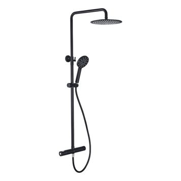 TAKDUSCHSET CAMARGUE DUEODDE 502 SVART MATT CC160