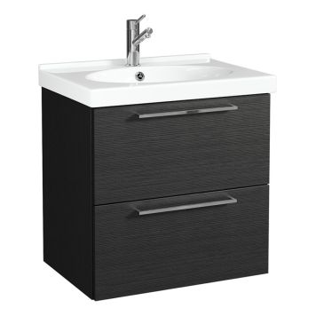 BADRUMSMÖBEL TEMAL TREND MED TVÅ LÅDOR 82.5 CM SVART