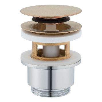 BOTTENVENTIL MORA MMIX PUSH-DOWN RÅ MÄSSING