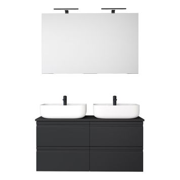 BADRUMSMÖBEL CAMARGUE SKÄRGÅRD IQ SET 4 SVART 119,2CM