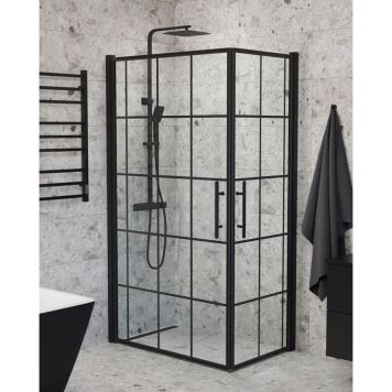 DUSCHHÖRNA CAMARGUE SKÄRGÅRD SVART RAM 70X100CM