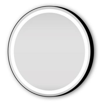 SPEGEL CAMARGUE ASKE Ø80 SVART MATT 