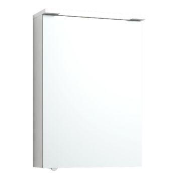 SPEGELSKÅP SVEDBERGS SKURU S/U LED MED UTTAG VIT 50CM