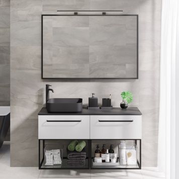 KOMMODPAKET CAMARGUE IQ+ MED  HYLLA VIT MATT 120 CM