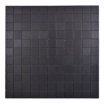 MOSAIK WELSCHEIT MAGIC SQUARE ALU BLACK SILK BRUSHED PRIS PER ARK