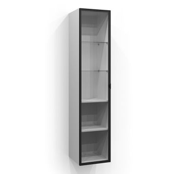 VITRINDÖRR SVEDBERGS TILL HÖGSKÅP LINJEGLAS SVART 35X160CM