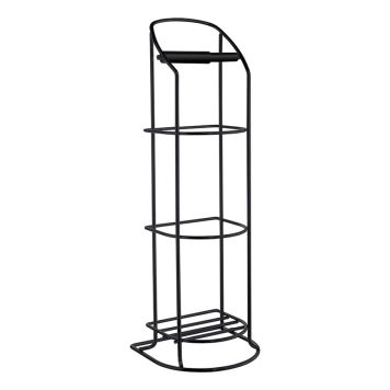 TOALETTPAPPERSHÅLLARE BESLAGSBODEN FRISTÅENDE SVART