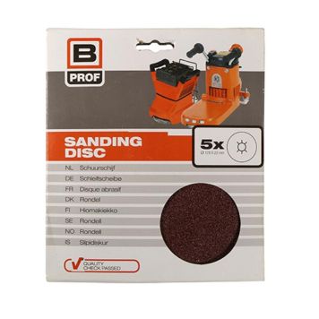 SLIPPAPPER Ø180 K80 5 ST