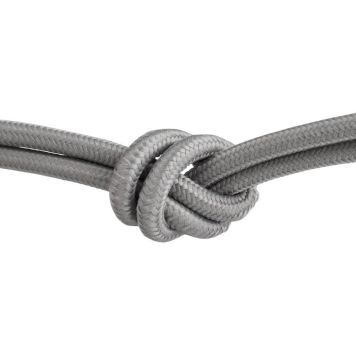 TEXTILKABEL HOME SWEET HOME GRÅ PRIS PER M