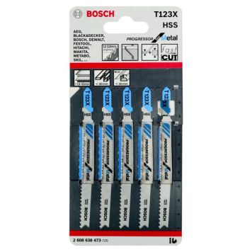 STICKSÅGBLAD BOSCH T123 X PROG BLÅ 5-PACK