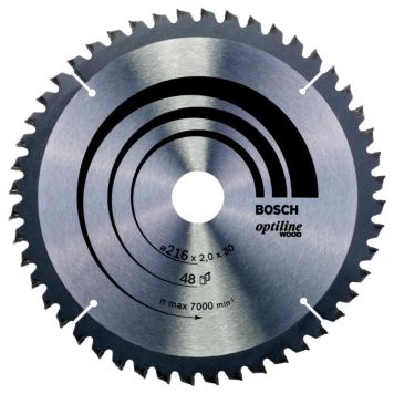 CIRKELSÅGBLAD BOSCH TRÄ 48T-5GR 216X30MM                  