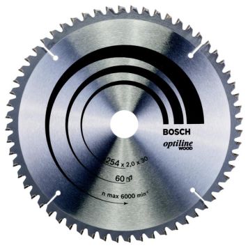SÅGKLINGA BOSCH TRÄ T60 254X30X2MM 