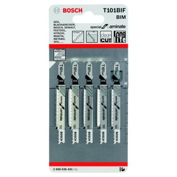 STICKSÅGBLAD BOSCH T101 LAMINAT 5ST/FRP